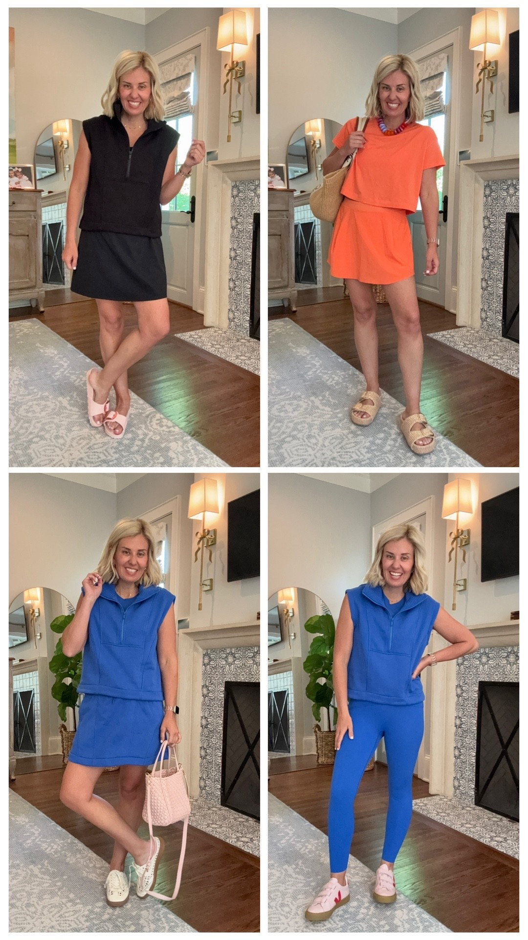 New Spanx is giving me life!! I’m so excited for these new pieces and the colors are gorgeous! Can’t wait to style these ALL the ways! 
Pleated Skort - small
Cropped Tank - small
Cropped Tee - small 
Sleeveless 1/2 Zip - xs
Leggings - 7/8 small
Cotton Skort - small
Cami Dress - small ￼

*Use code Catherinexspanx for 15% off + free shipping on 1st order ￼

#LTKmorningroutine #LTKfitnessgoals #LTKmomlife