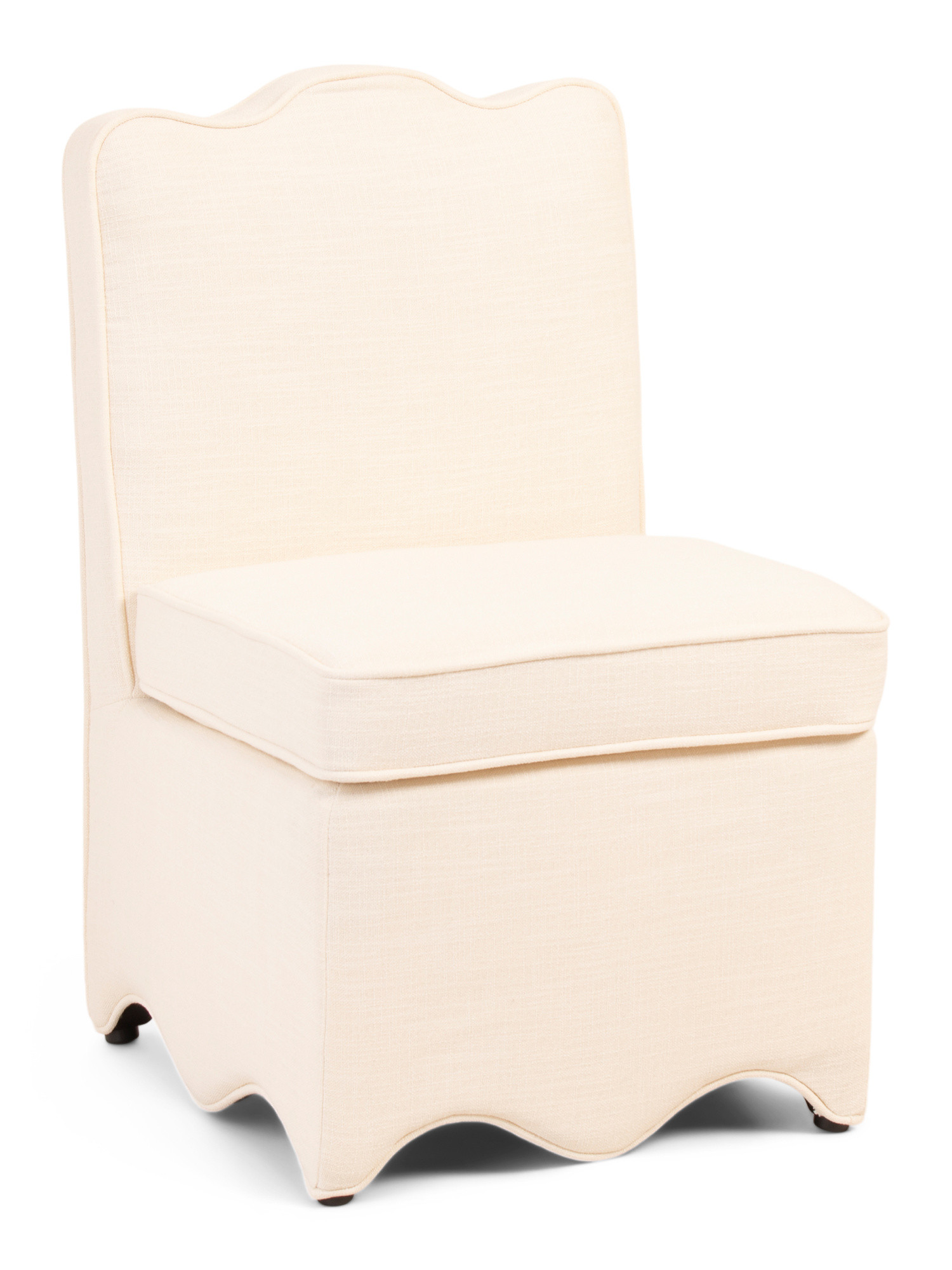 scalloped bottom skirted dining chair | TJ Maxx