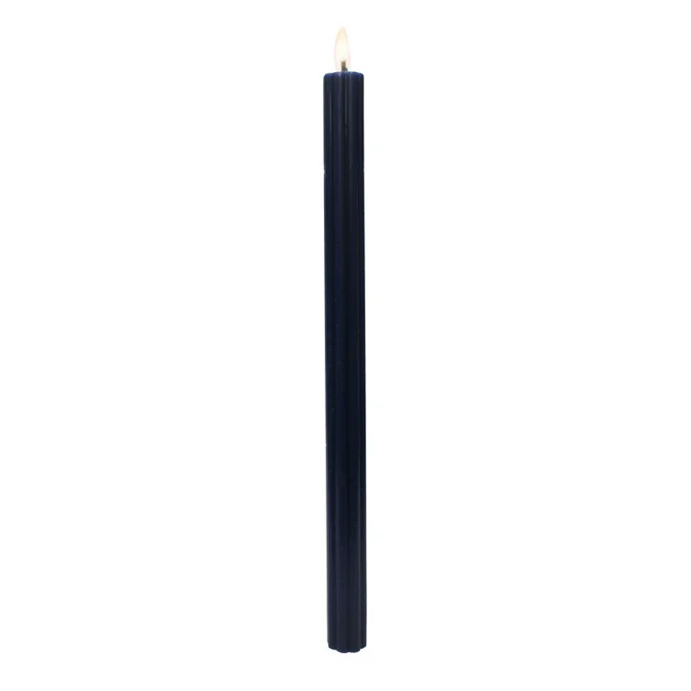 Better Homes & Gardens Unscented Taper Candles, Dark Blue, 2-Pack, 11 Inches Height - Walmart.com | Walmart (US)