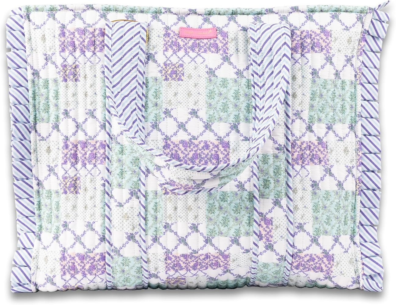 Simply Southern Quilted Lightweight Tote Bag, Patterned Fabric Dual Handles | Amazon (US)