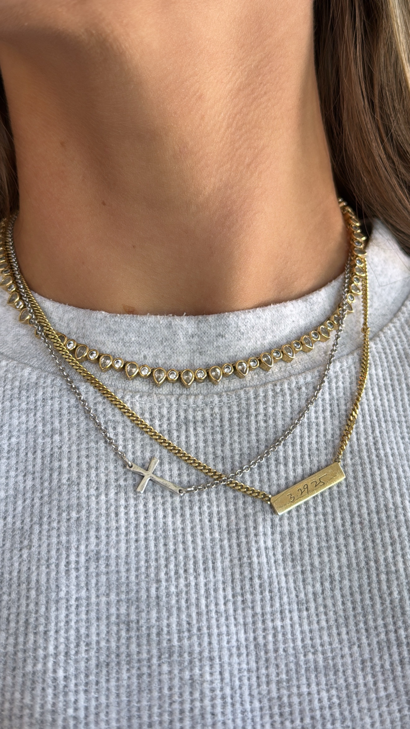 I got my sisters this as a MOH gift at my wedding & got myself one also!  It’s our wedding dates and our original last night in our dads handwriting 🥺