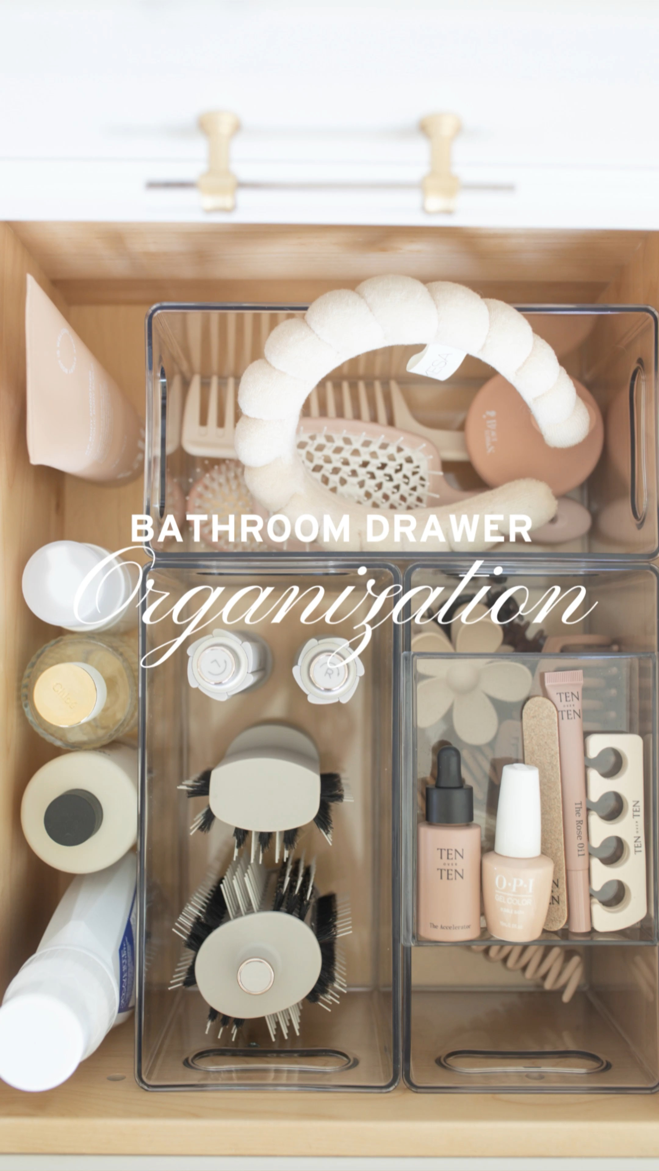 Bathroom Drawer Organization 