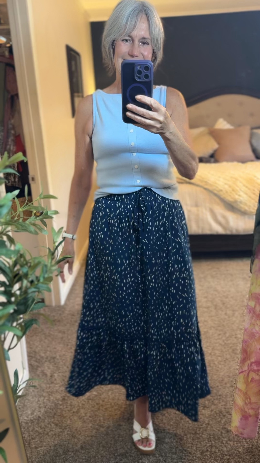 Love this sweet tiered maxi skirt!  
It is TTS. I am wearing a small. 

Perfect for work or casual!

#ootd #ootdstyle #outfitinspo #outfitideas #whatiwore #styleinspo #fashioninspo #dailyoutfits #casualchic #effortlessstyle #classicstyle #streetstyle
#neutralstyle #elevatedbasics #springoutfits #springstyle 
#howtostyle #styletips #wearitloveit
#over40style #midlifestyleblogger

#LTKOver40 #LTKSeasonal