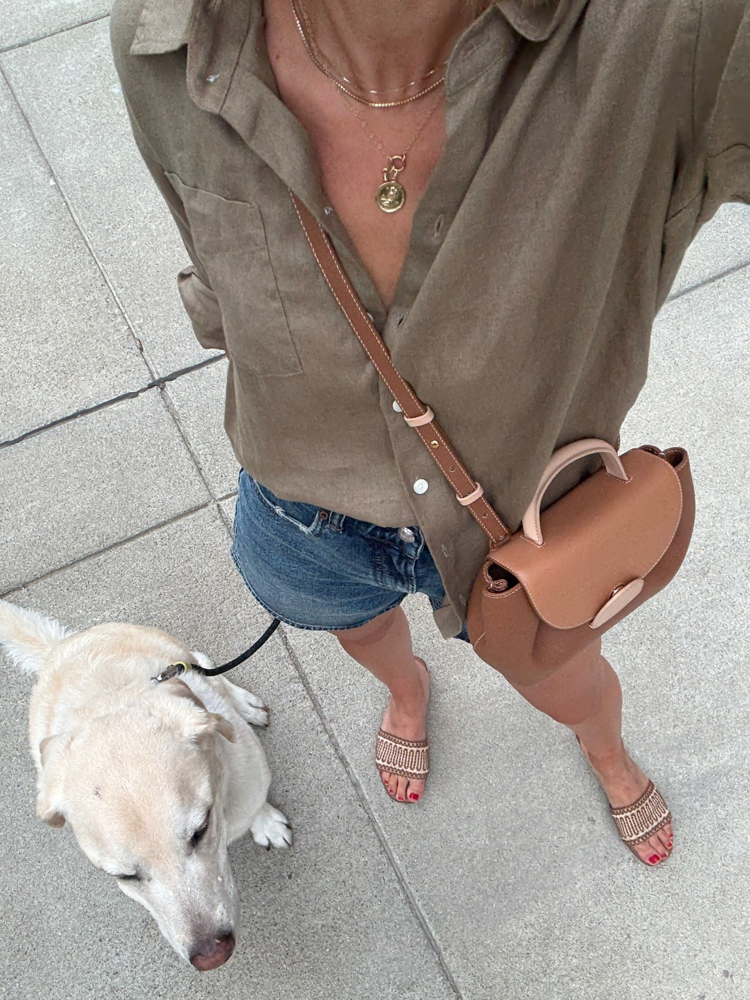 Wearing 26 jean shorts, XS linen button-up shirt (runs big), sandals tts

#LTKOver40 #LTKFindsUnder100 #LTKStyleTip