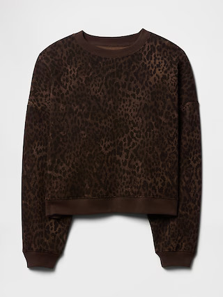 Oversized Print Crewneck Sweatshirt | Gap Factory