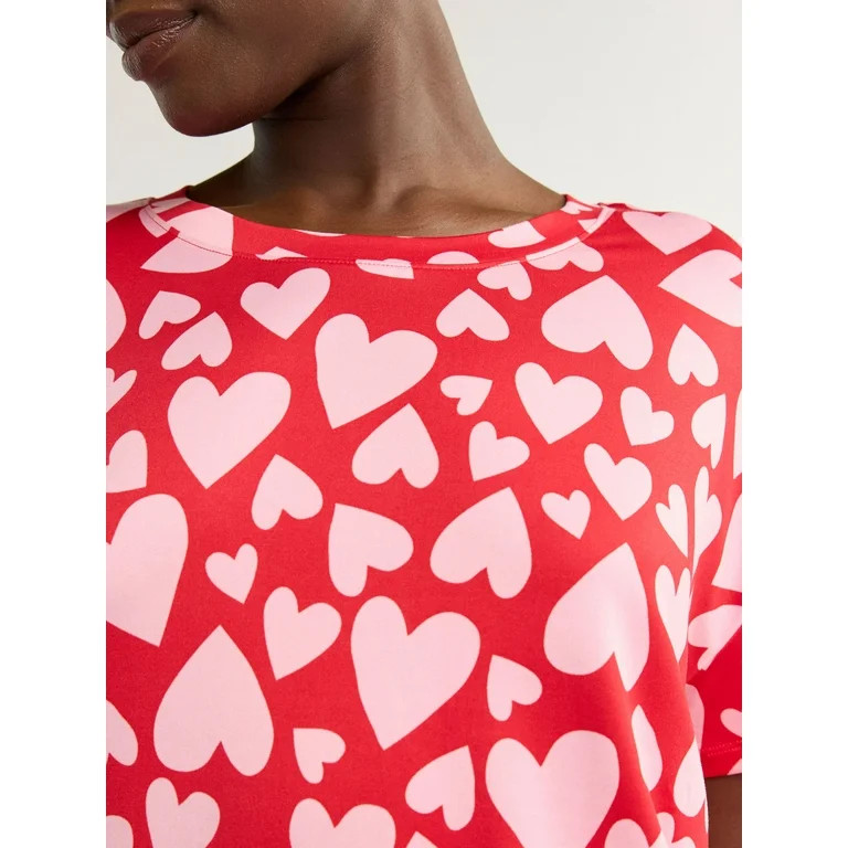 Joyspun Women's Sleep Tee and Pants Pajama Set, 2-Piece, Sizes XS to 3X | Walmart (US)