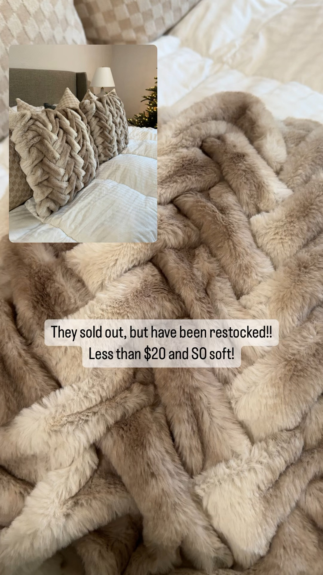 Braided faux fur discount throw