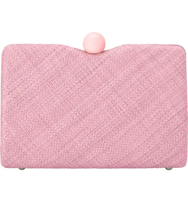 Cece Straw Woven Box Clutch | Nordstrom