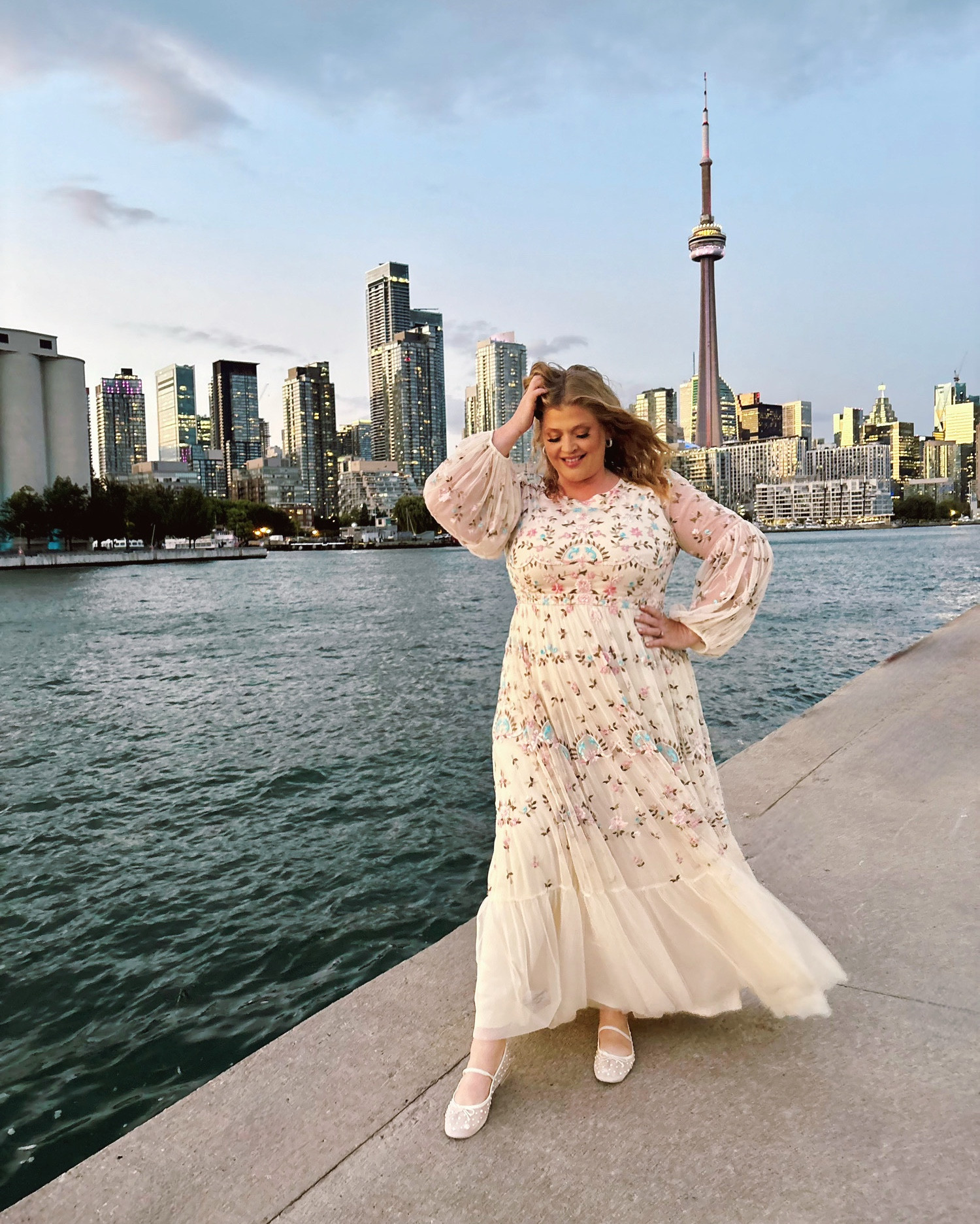 All dressed up AND comfortable?? Yes it’s possible. 
Dress: MacDuggal 
Shoes: Dolce Vita 
Hair: Conair Infinity Pro

#LTKplussize #LTKwedding #LTKdresses