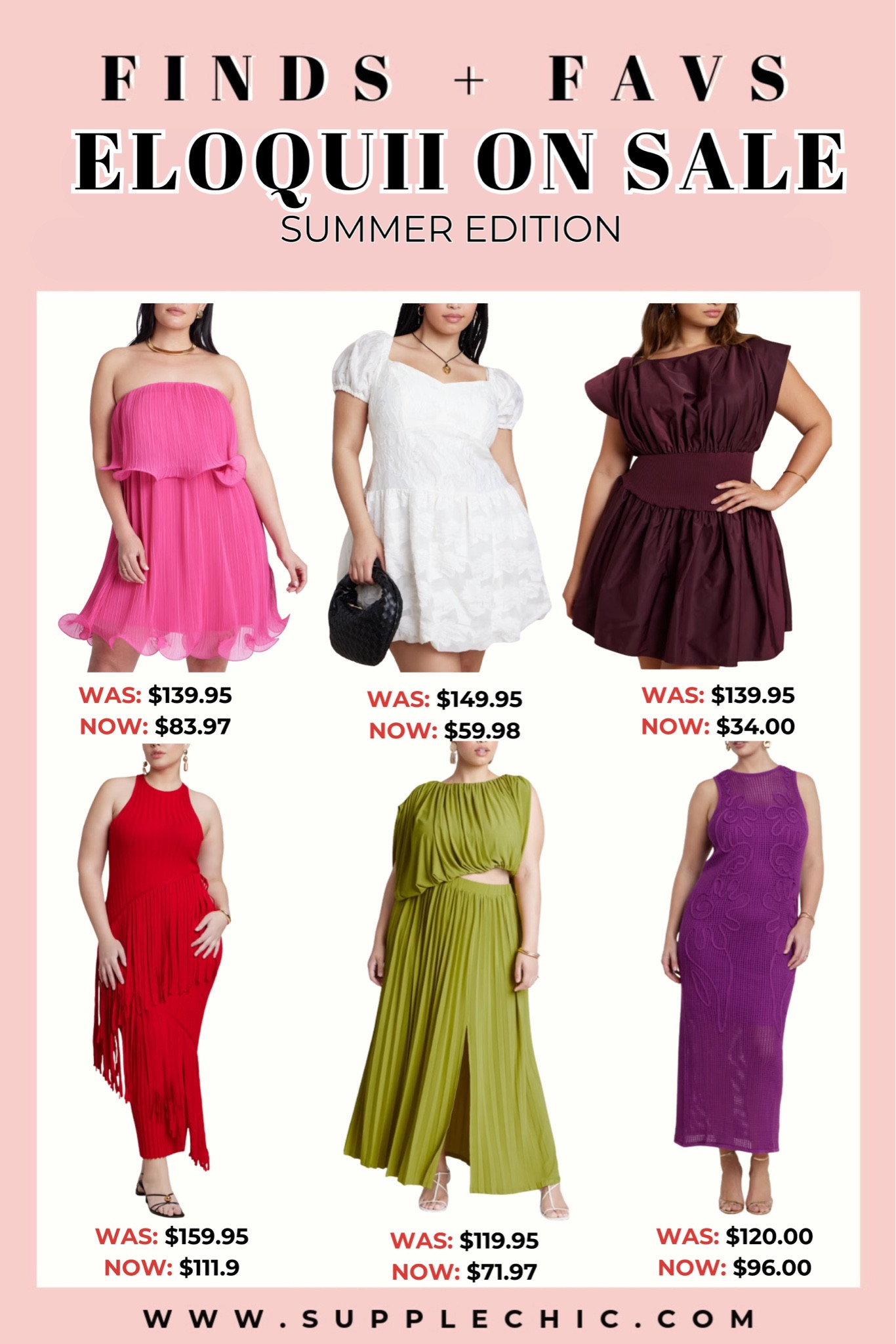 I opened the ELOQUII sale section “just to browse” and somehow ended up finding the cutest summer dresses 😭These are the kind of pieces that instantly make getting dressed easier. Vacation dinners, weddings, brunch, birthday dinners, summer parties… every single look gives effortless main character energy.#Eloquii  #PlusSizeFashion #PlusSizeStyle #SummerDress #VacationOutfit #WeddingGuestDress #CurvyFashion #LTKSaleAlert #SummerStyle #AffordableFashion

#LTKMidsize #LTKSaleAlert #LTKootd