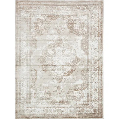 Brandt Oriental Brown/Beige/Ivory Area Rug Mistana™ Rug Size: Rectangle 8'9" x 12' | Wayfair North America