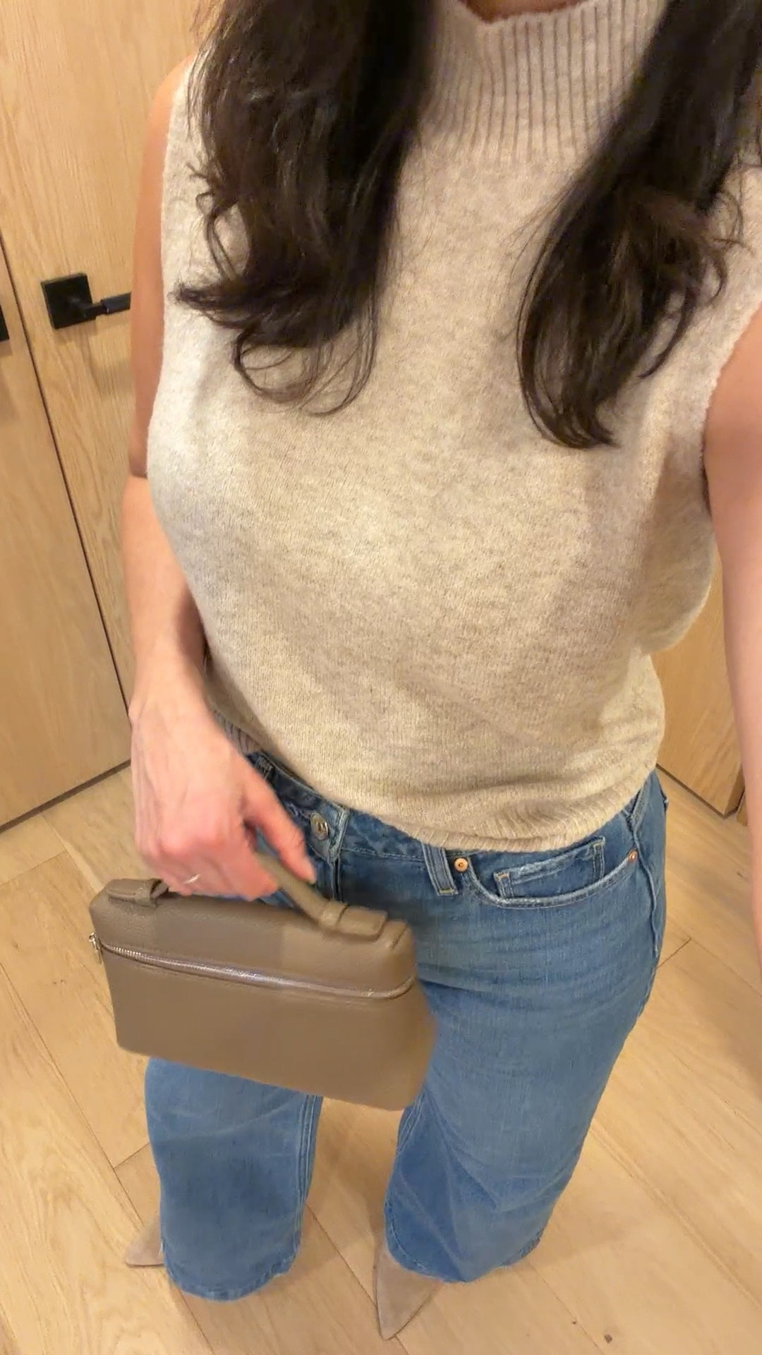 Spring outfit inspo 
Paige jeans 
A&F mockneck wool sleeveless top 


#LTKootd #LTKPetite #LTKSaleAlert