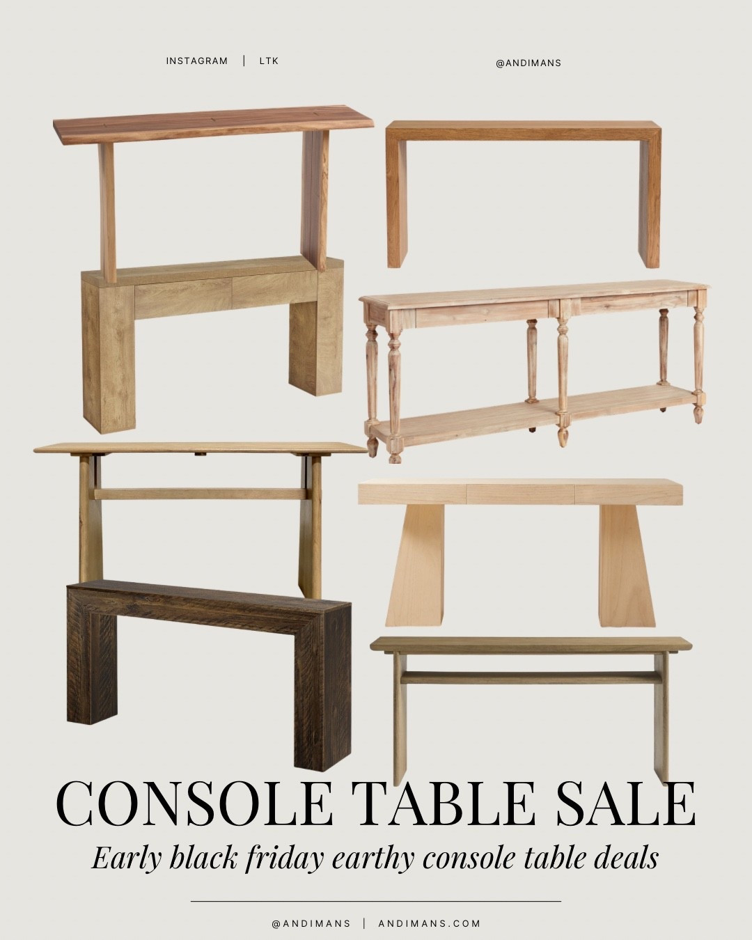 Console table Black Friday deals! I love these earthy ones!

#LTKSaleAlert #LTKCyberWeek #LTKHome
