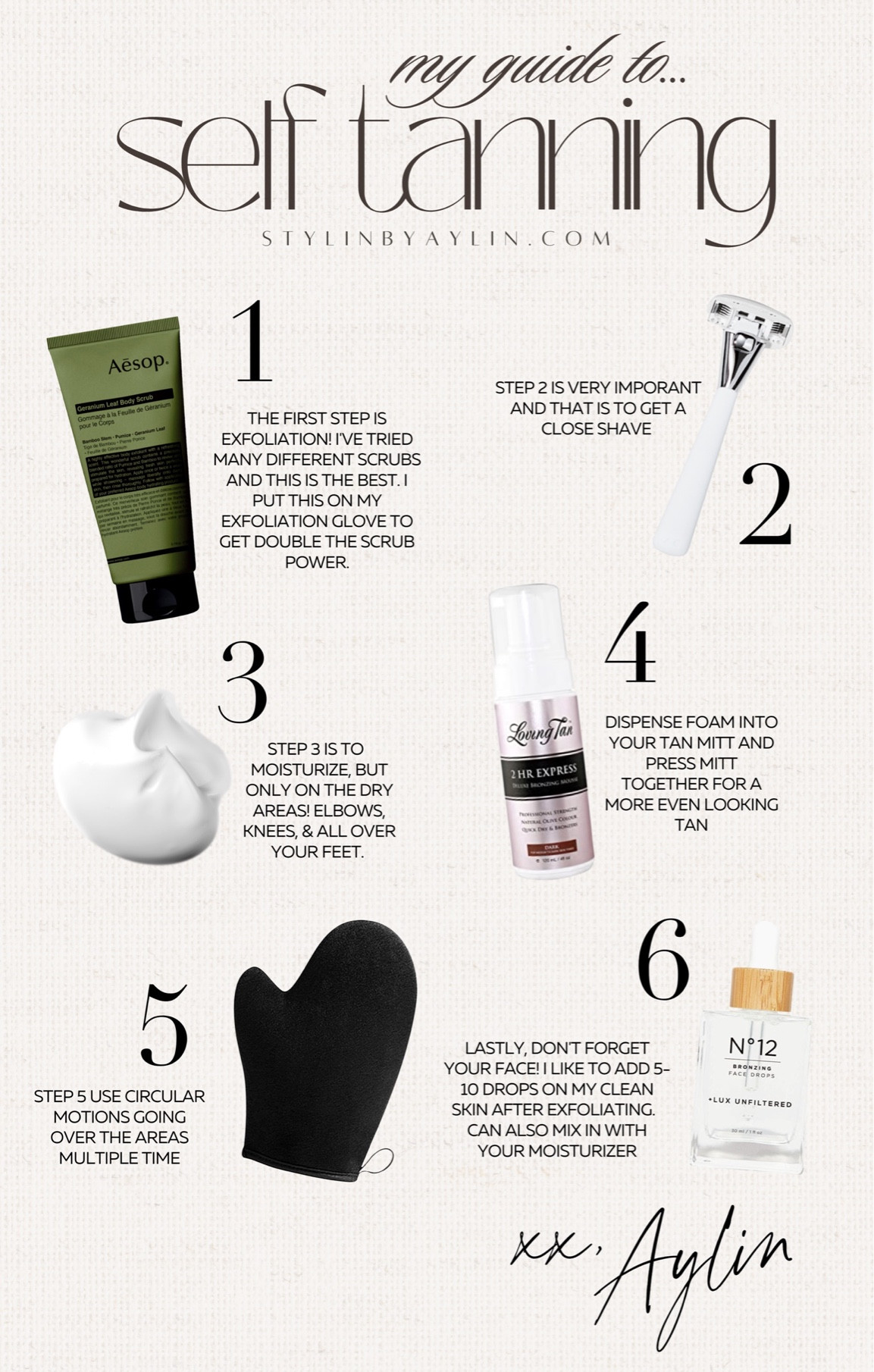 My guide to self tanning! ✨ #StylinbyAylin 

#LTKSeasonal #LTKstyletip #LTKbeauty