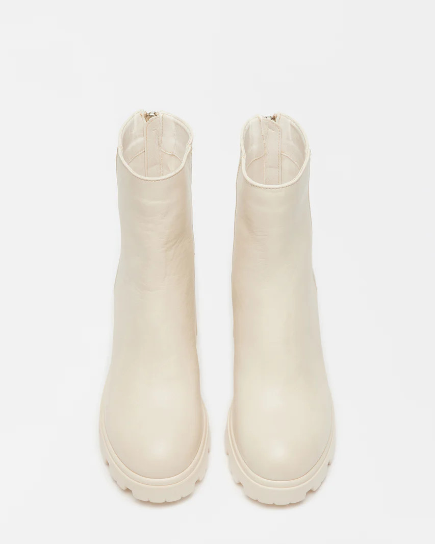 GOUCHO Bone Leather Lug Sole Ankle Bootie | Women's Booties | Steve Madden (US)