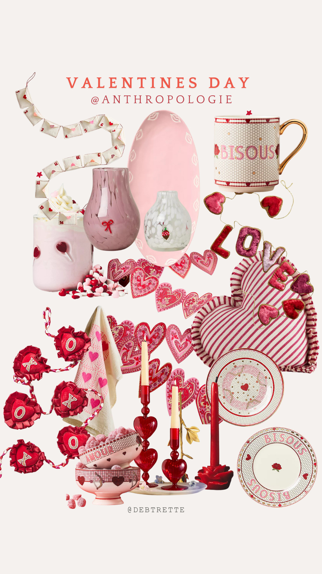 Valentines Day at Anthropologie is SO GOOD! Give me all the pink and red! 

 #LTKHoliday #LTKSeasonal #LTKHome