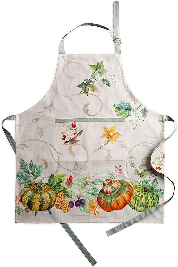 Cotton Apron with Center Pocket, Kitchen Unisex Cloth Apron (1 Piece) with Long Ties for Painting... | Amazon (US)