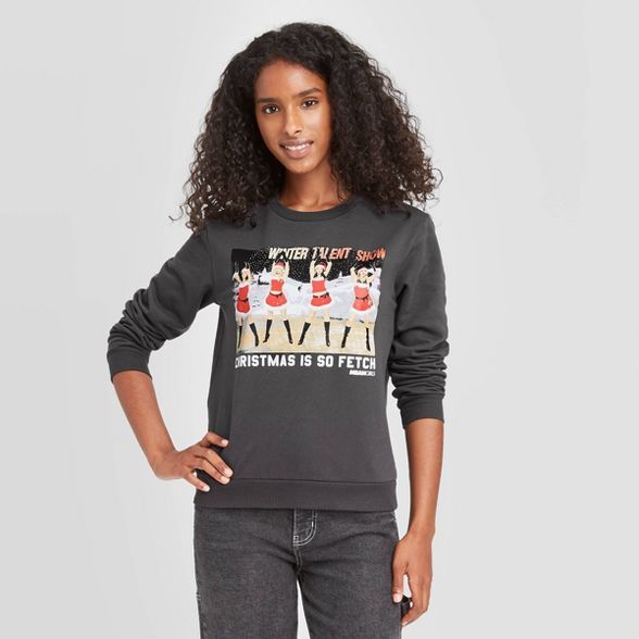 Women's Mean Girls Christmas Is So Fetch Graphic Sweatshirt - Black | Target