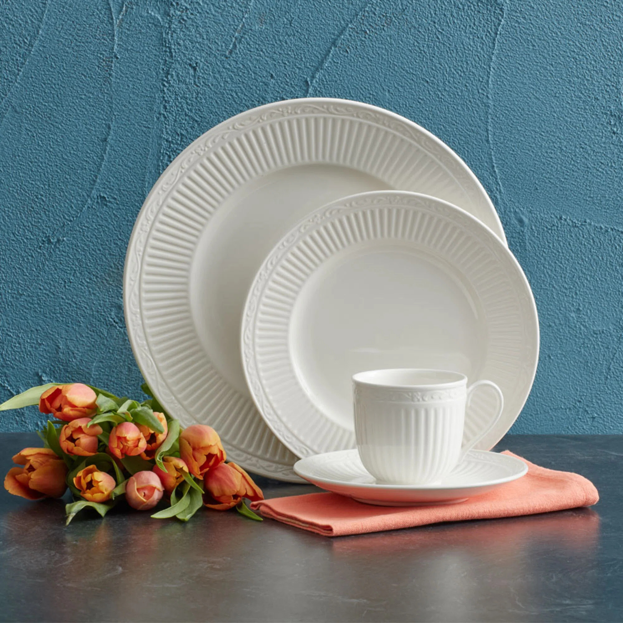 Mikasa Italian Countryside 5-Piece Porcelain Place Setting, Service for 1 | Wayfair North America