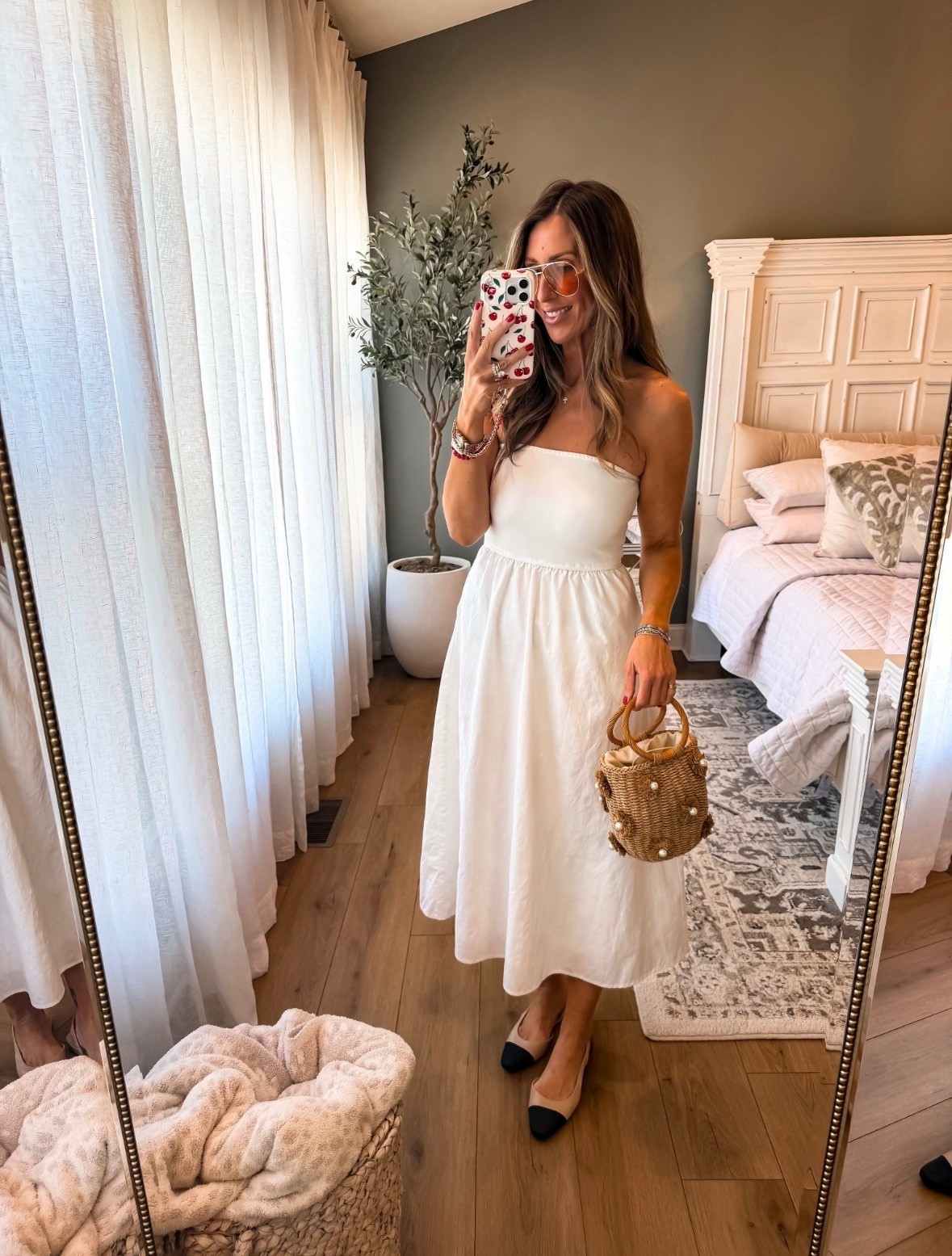 This white flowy dress is such a dreamy summer staple, lightweight, airy, and so flattering. I love it paired with this rattan bag for that effortless, beachy feel that works for everything from vacation days to casual dinners.

white flowy dress, summer dress outfit, beach vacation look, rattan bag outfit, resort wear, feminine summer style, effortless outfit idea, warm weather outfit, vacation outfit, coastal chic style, themominstyle

#LTKTravel #LTKootd #LTKSeasonal