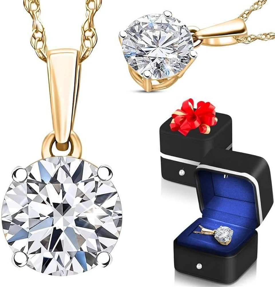 SHOP LC DELIVERING JOY IGI Certified 0.5–4 Carat Lab Grown Diamond Solitaire Pendant Necklace (... | Amazon (US)