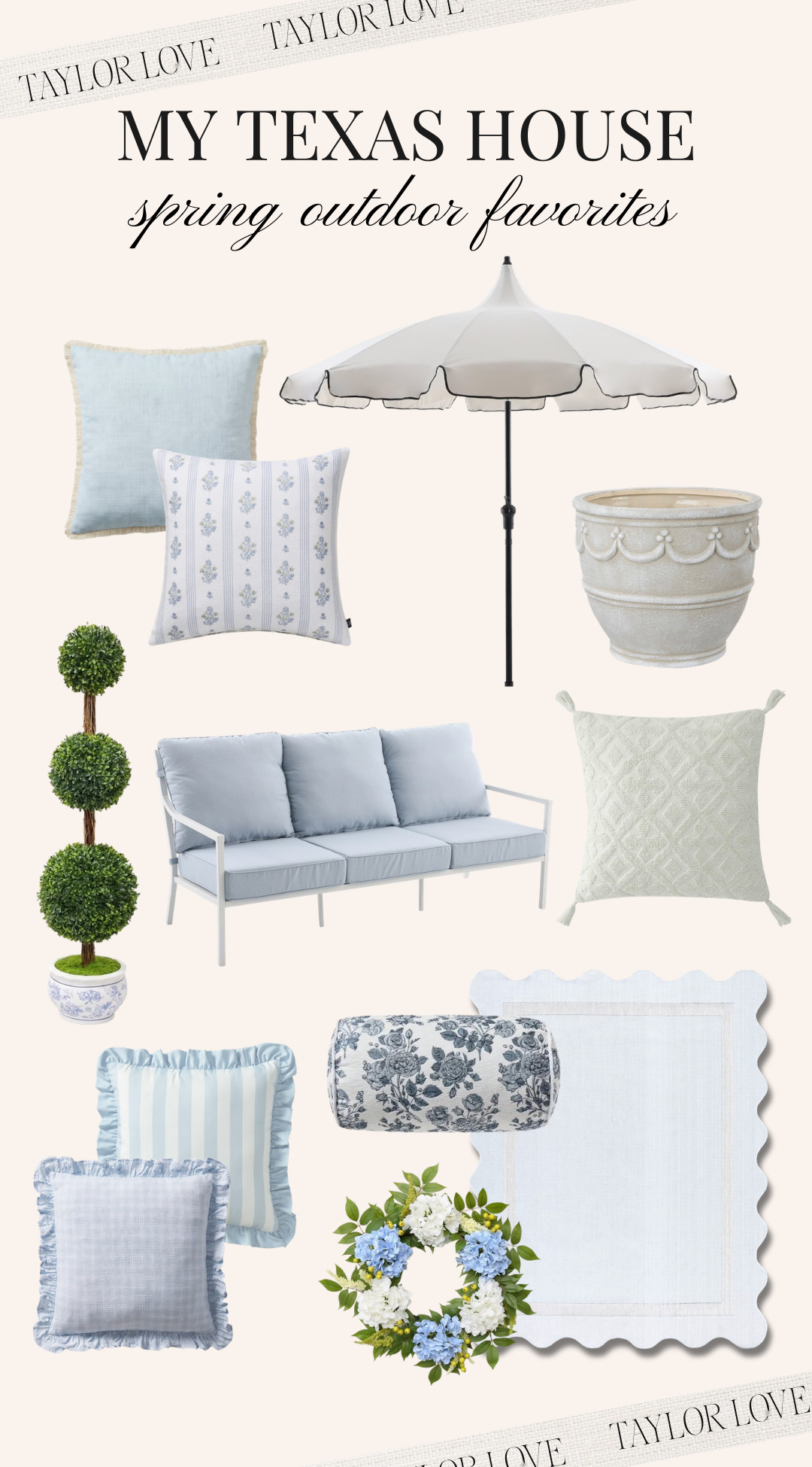 My Texas House spring outdoor collection 🤍 

spring outdoor furniture, spring outdoor decor, patio furniture ideas, outdoor patio decor, backyard patio inspiration, outdoor living space ideas, patio refresh ideas, spring porch decor, outdoor seating ideas, neutral outdoor furniture, patio styling inspiration, backyard decor ideas, outdoor entertaining space 

 #LTKdayinmylife #LTKSeasonal #LTKHome