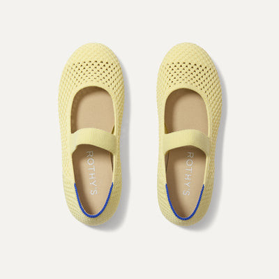 The Kids Mary Jane - Lemonade Open-Knit | Rothy's