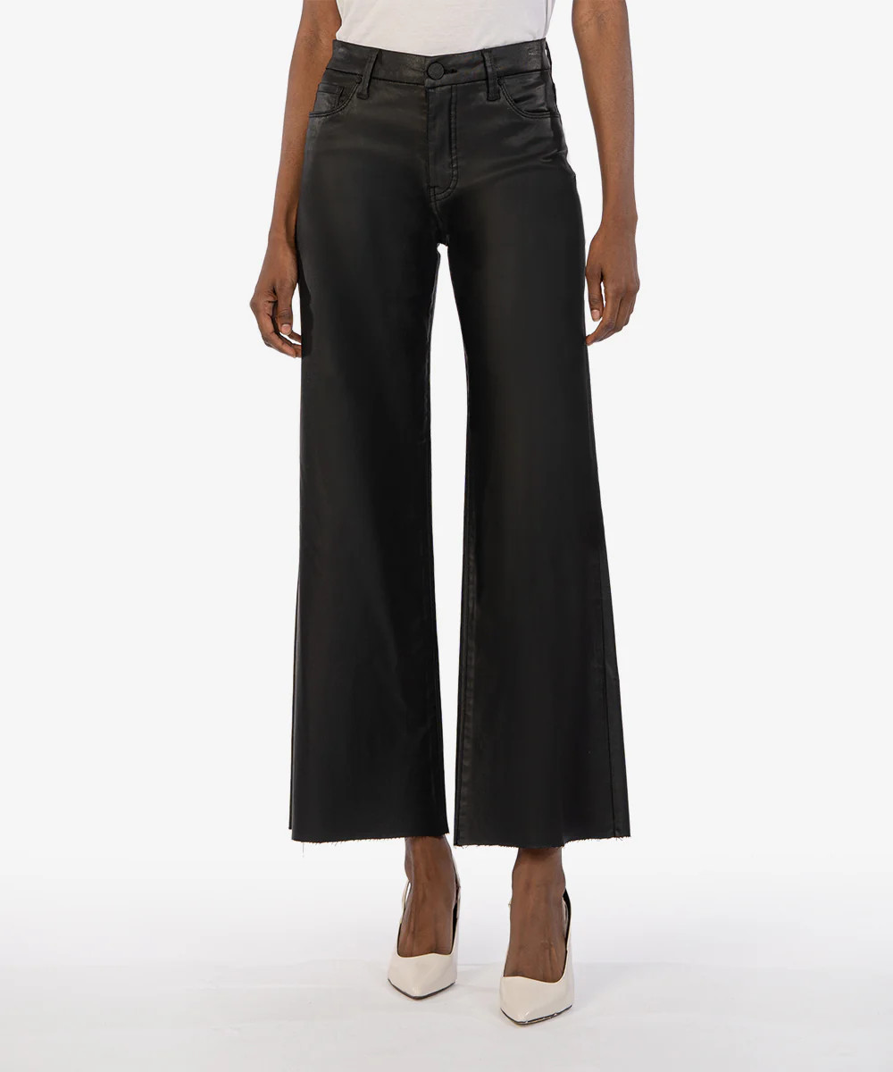 Meg Coated High Rise Fab Ab Wide Leg - Kut from the Kloth | Kut From Kloth