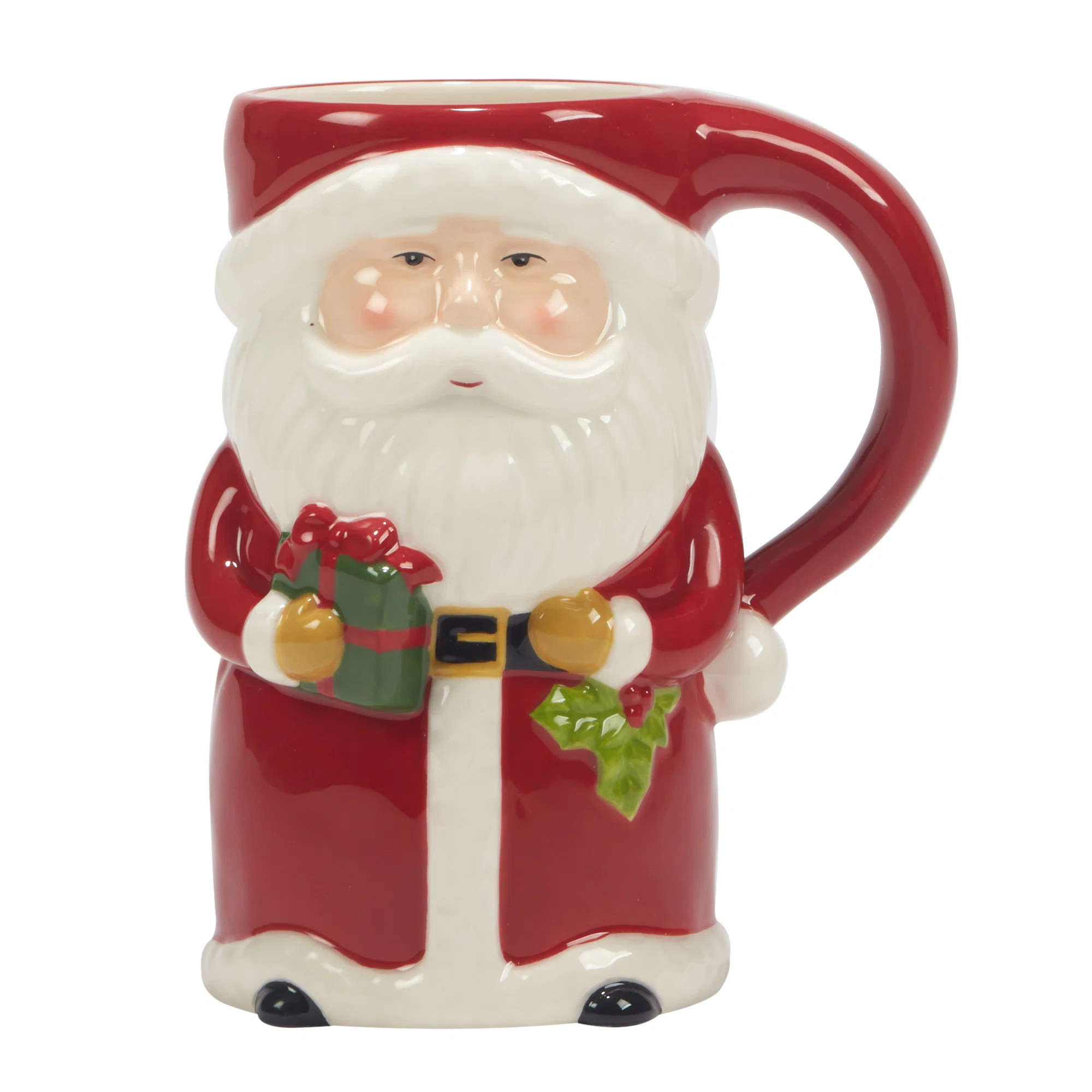 Joy Of Christmas Set Of 4 3-D Mug - Santa | Wayfair North America