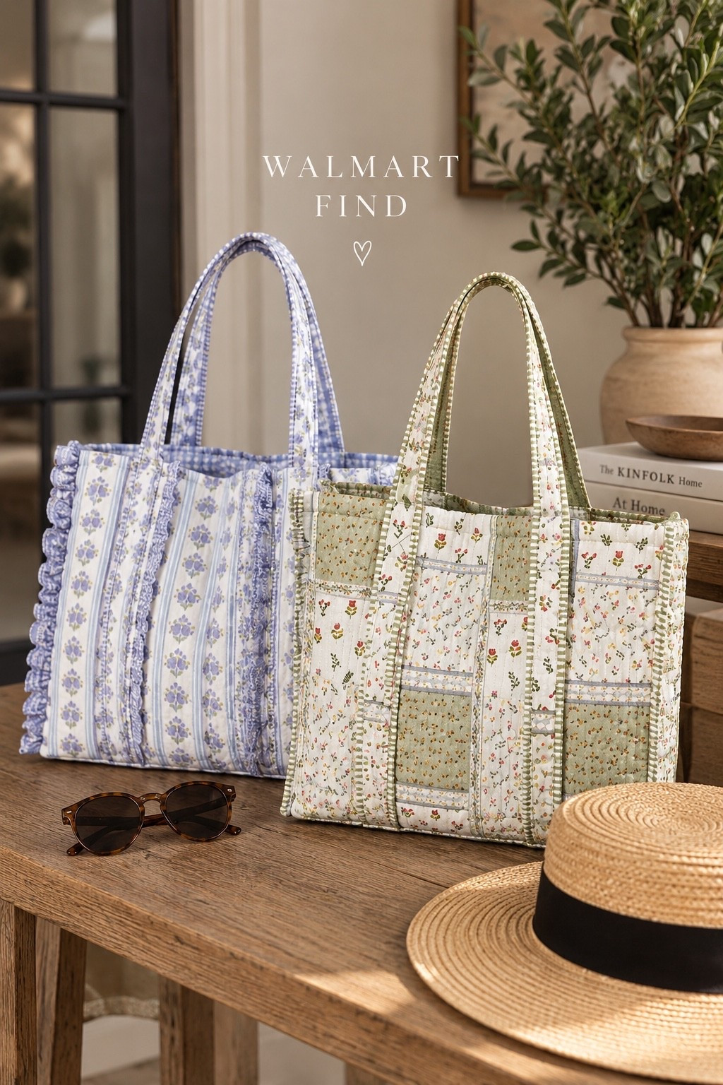 Walmart did it again 🤍 These quilted floral totes look SO much more expensive than they are! The sweetest mix of vintage florals, patchwork details + roomy everyday style. Perfect for work, travel, errands or your everyday carry. 🌿💜

#LTKSaleAlert #LTKSeasonal #LTKootd