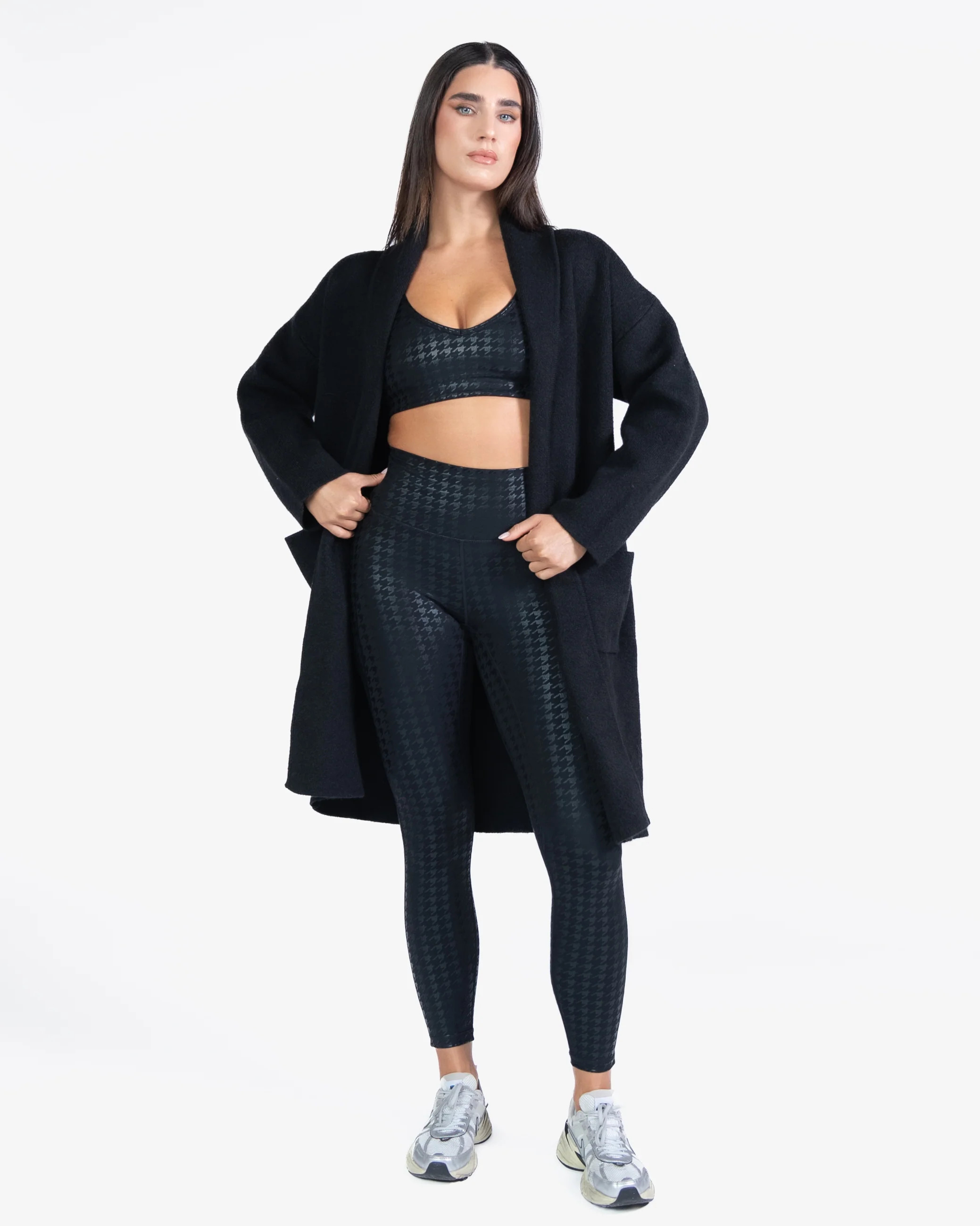 Soho Coatigan - Black | Senita Athletics