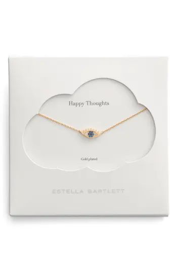 Estella Bartlett Happy Thoughts Eye Pendant Necklace | Nordstrom | Nordstrom