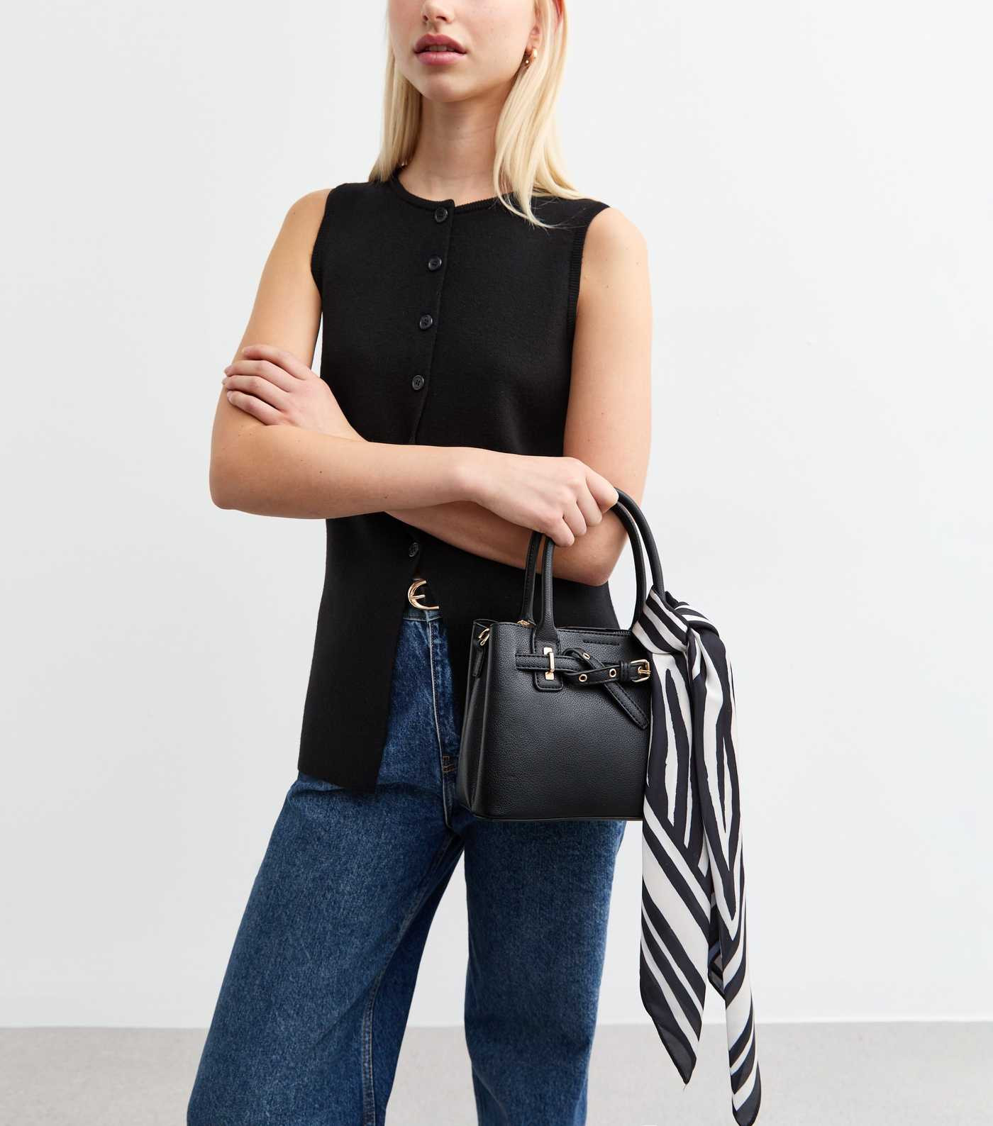 Black Zebra Print Scarf | New Look | New Look (UK)