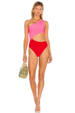 Celine Color Block One Piece
                    
                    BEACH RIOT | Revolve Clothing (Global)