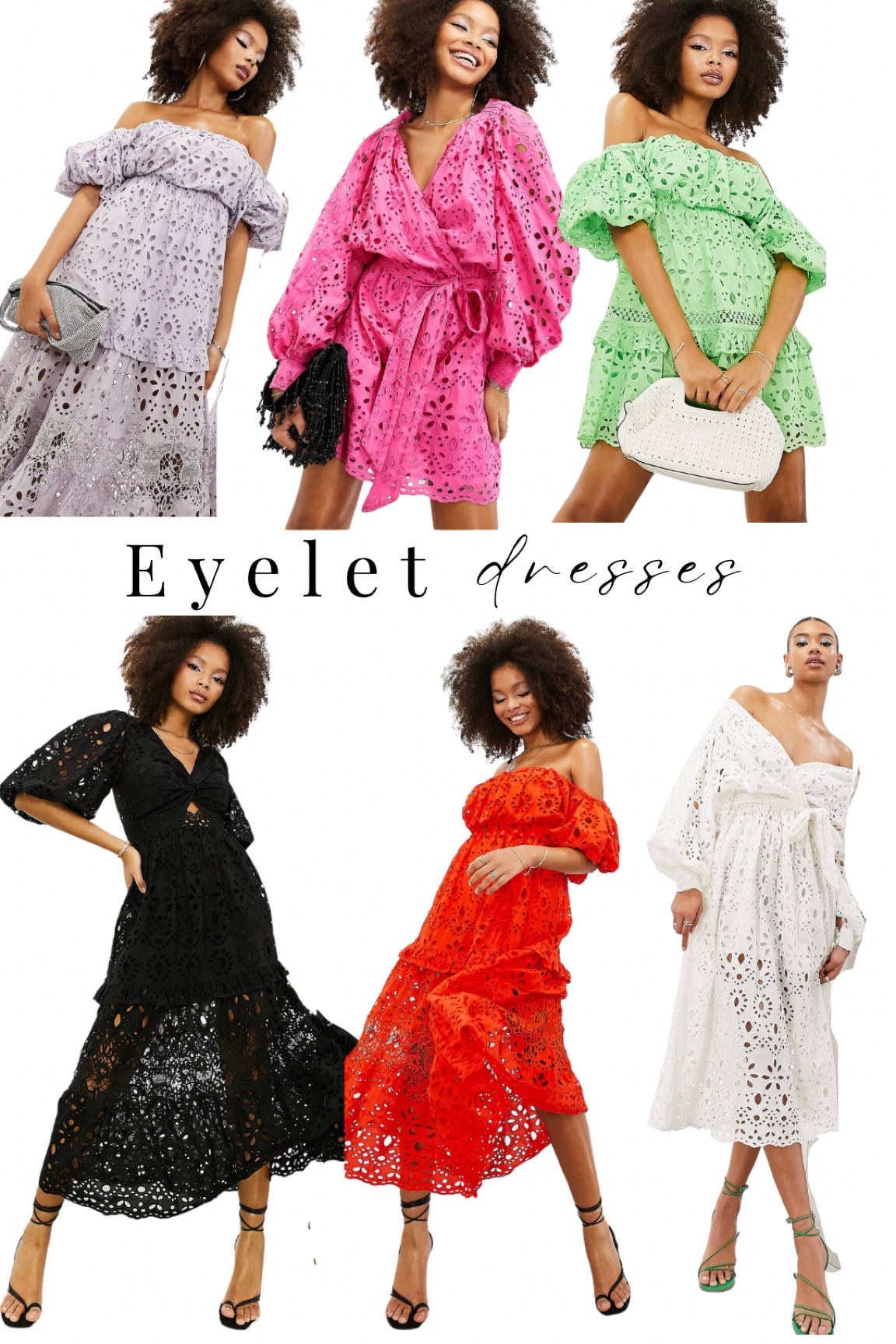 Gorgeous eyelet dresses in bright and classic colors 

#LTKSeasonal #LTKstyletip #LTKwedding