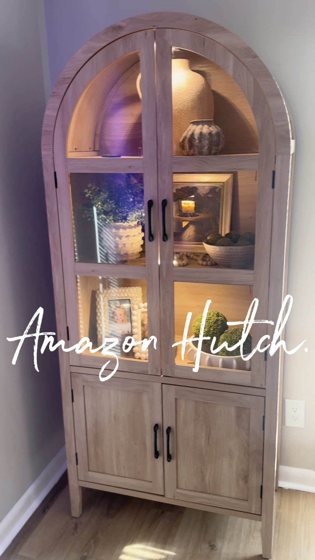 Love this little Hutch for the living room! Looks like pottery barn without the price! 

#LTKHome #LTKU