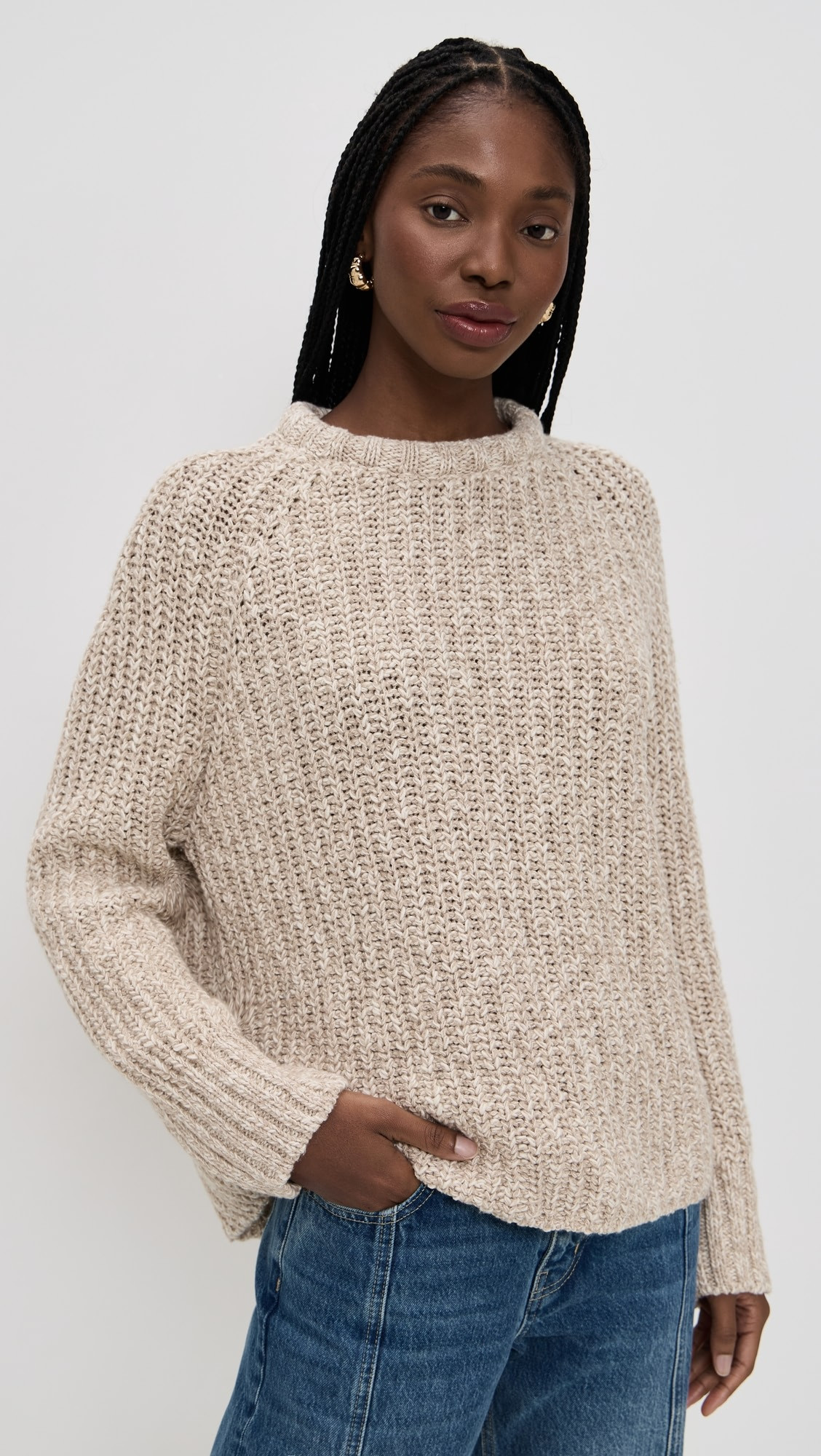 Ribbed Aran Sweater | Shopbop