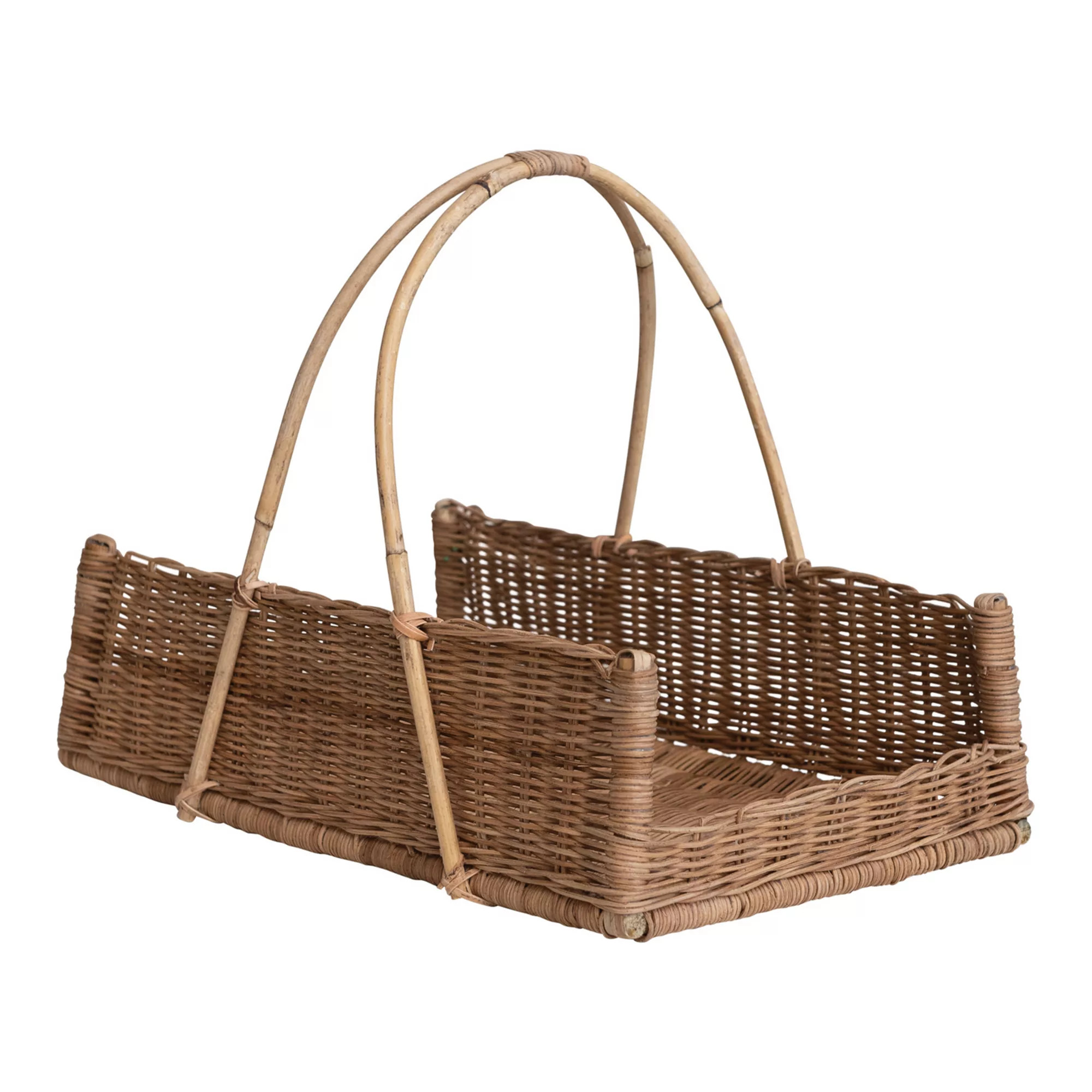 Storied Home Handwoven Rattan Hanging Basket | Kohl's