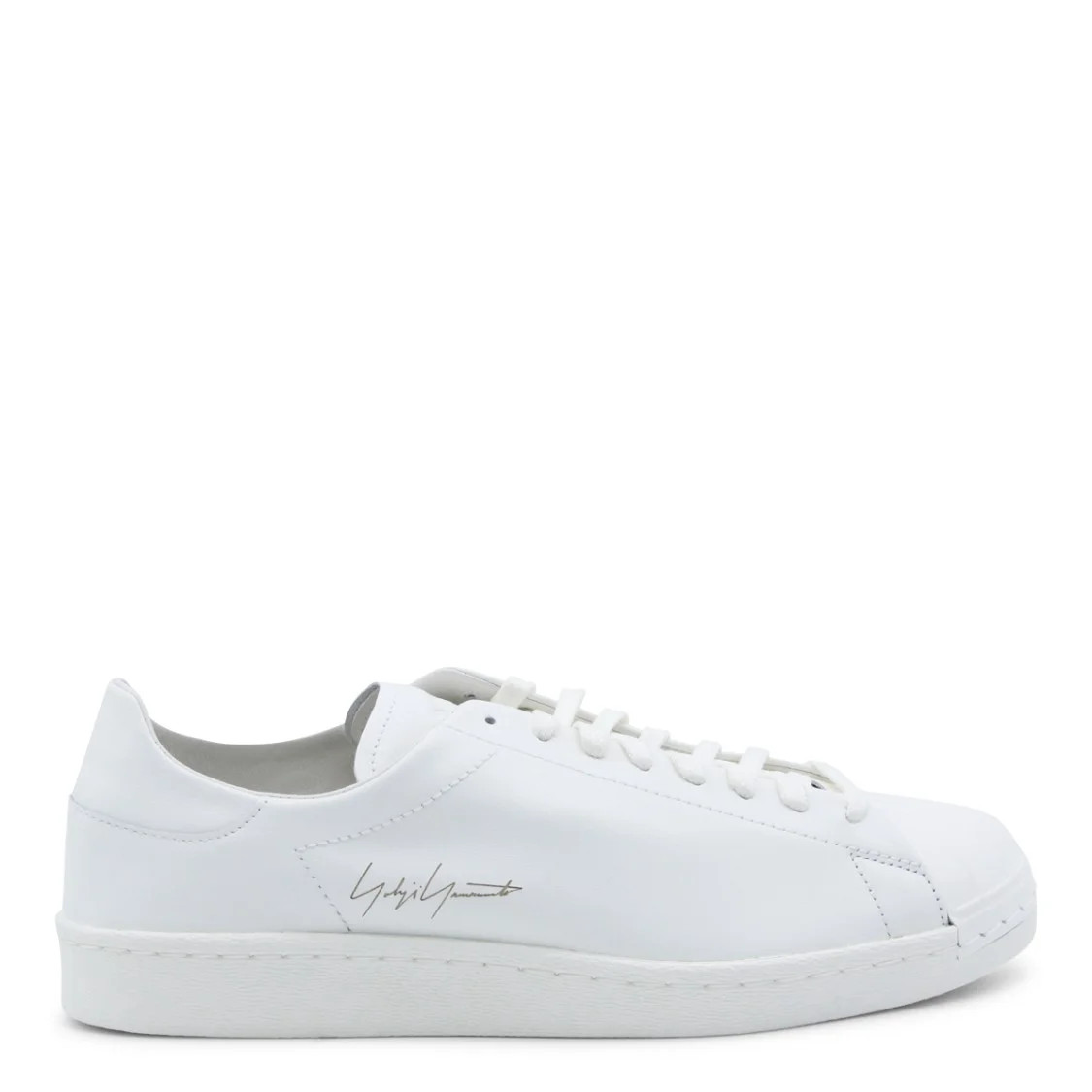 Y-3 White Leather Low-Top Sneakers White (Men's) | Walmart (US)