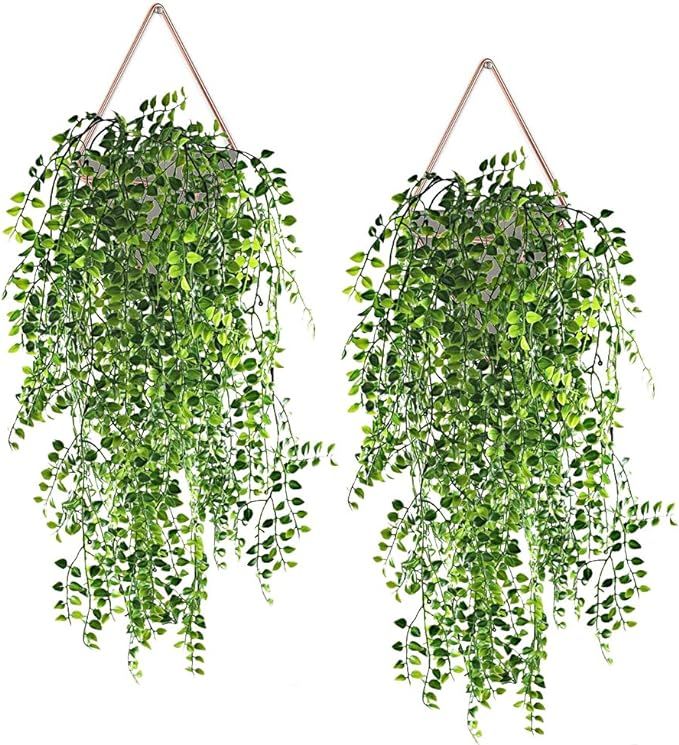 Artificial Plants Vines Fake Hanging Ivy Decor Plastic Greenery for Wall Indoor Outdoor Hanging B... | Amazon (US)