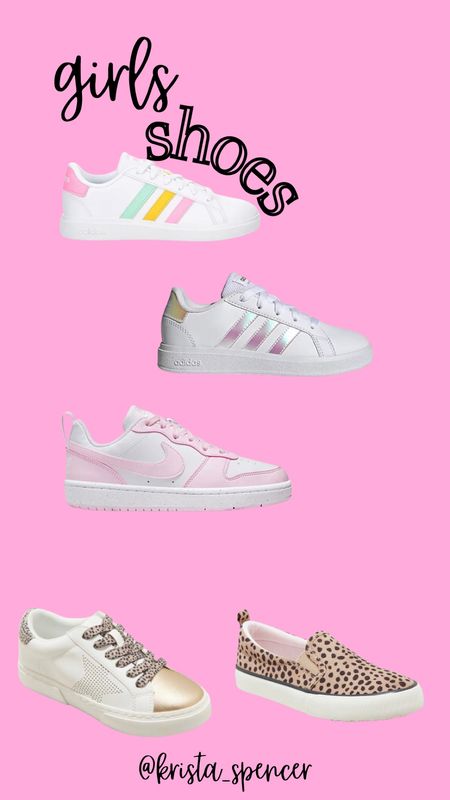 Gentry’s school shoes. Nike. Adidas. Target. Tennis shoe. Sneaker. Pink  

#LTKkids #LTKBacktoSchool #LTKunder50