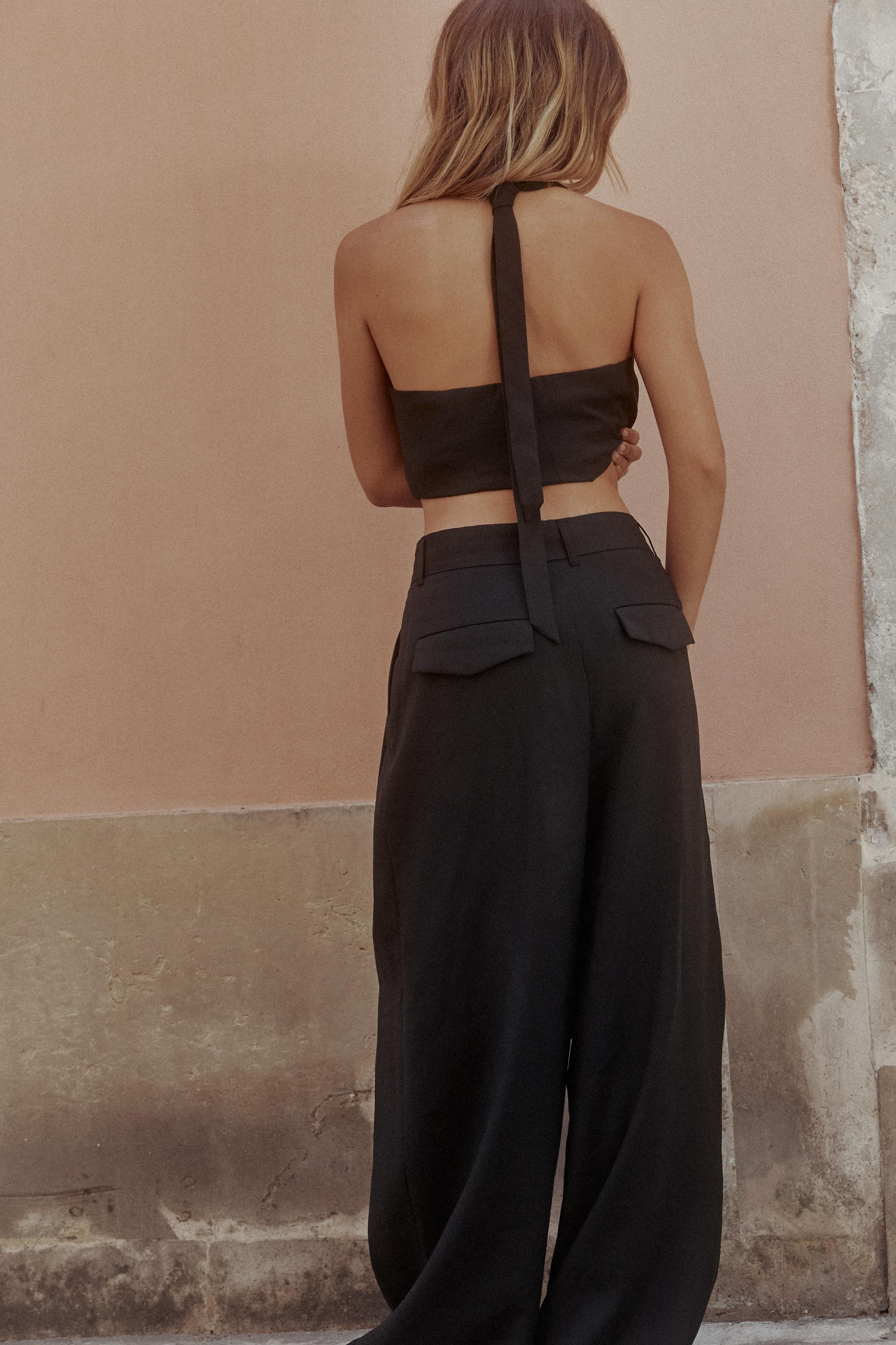 DOUBLE PLEAT TROUSERS WITH FLAPS | Zara UK
