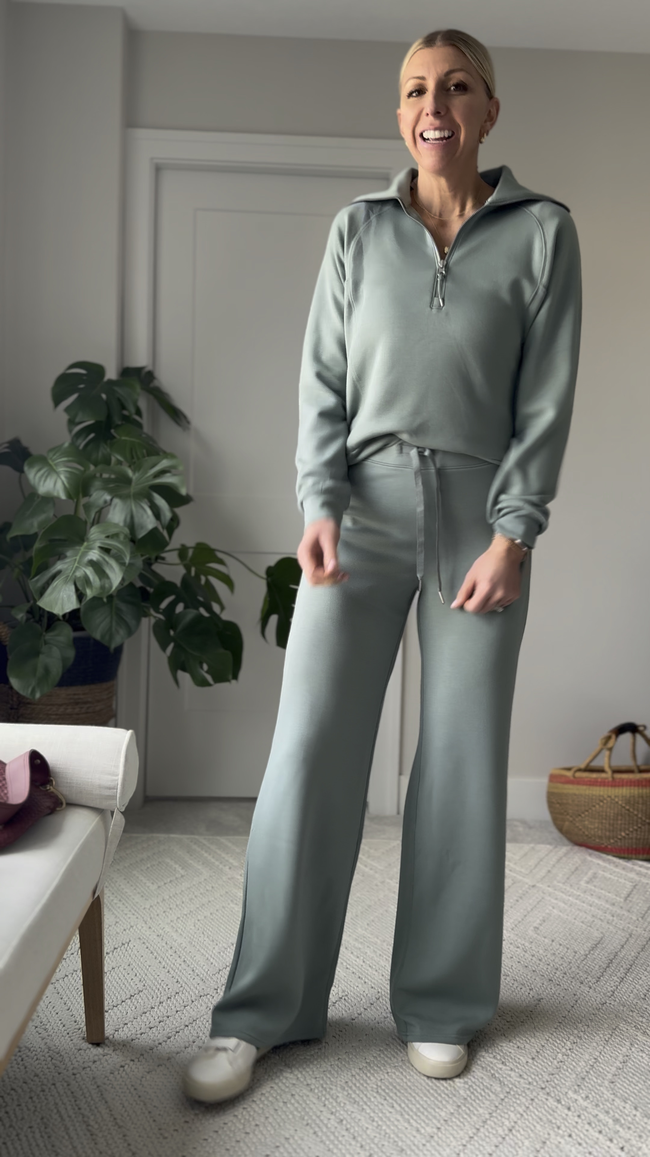 I go to travel day look that’s comfortable & chic 
Use my code; sarahkellyxspanx for 10% off plus free shipping

#LTKTravel #LTKWatchNow #LTKOver40