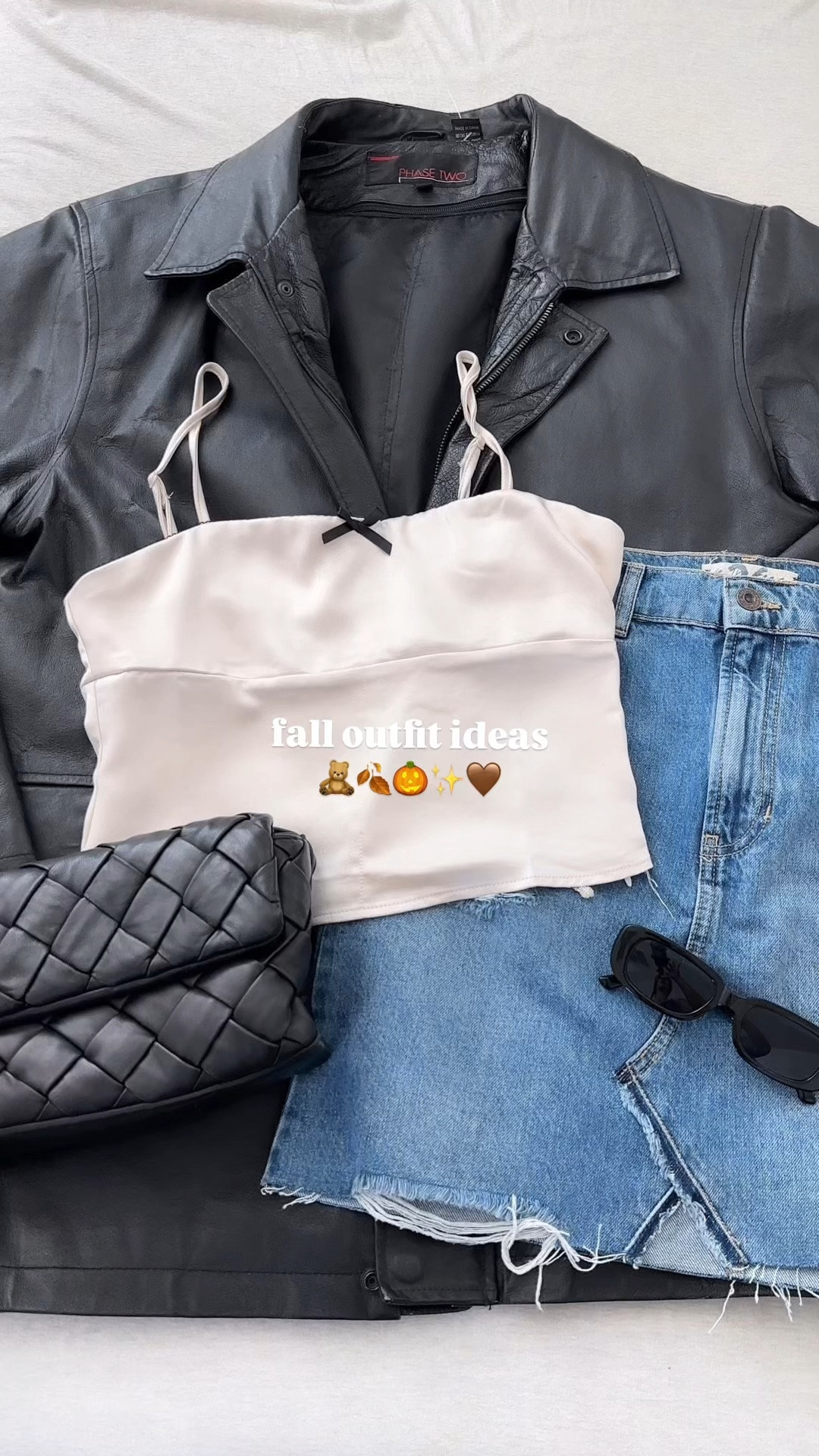 fall outfit ideas with accessories 🤎✨🧸

leather jacket, denim skirt, bow tank, leather purse, affordable sunglasses, levi’s denim jacket, levi’s ‘94 jeans, coach bag, jumpsuit, plaid jackett

#LTKSeasonal #LTKFindsUnder50 #LTKFallSale