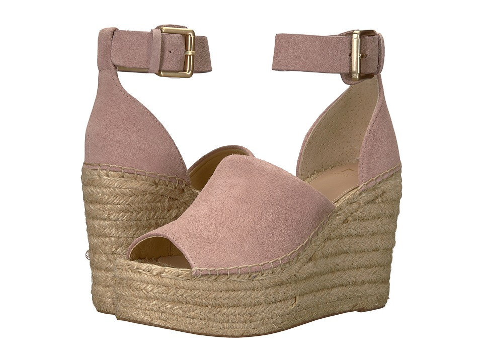 Marc Fisher LTD - Adalyn Espadrille Wedge (Light Pink Suede) Women's Wedge Shoes | Zappos
