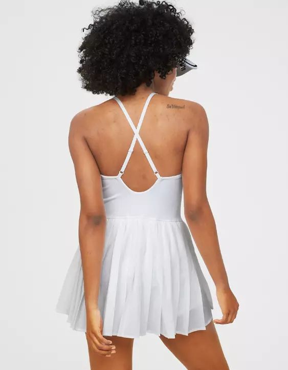 OFFLINE By Aerie Nylon Pleated Tennis Dress | American Eagle Outfitters (US & CA)