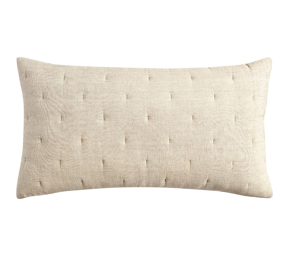 Everyday Linen Comfort Quilted Shams | Pottery Barn (US)
