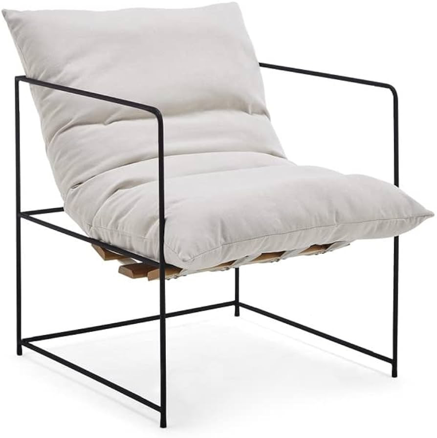 UYKUM Sofa Chair Nordic Lazy Luxury Single Iron Dining Chair Modern Minimalist Designer Dining Ch... | Amazon (US)