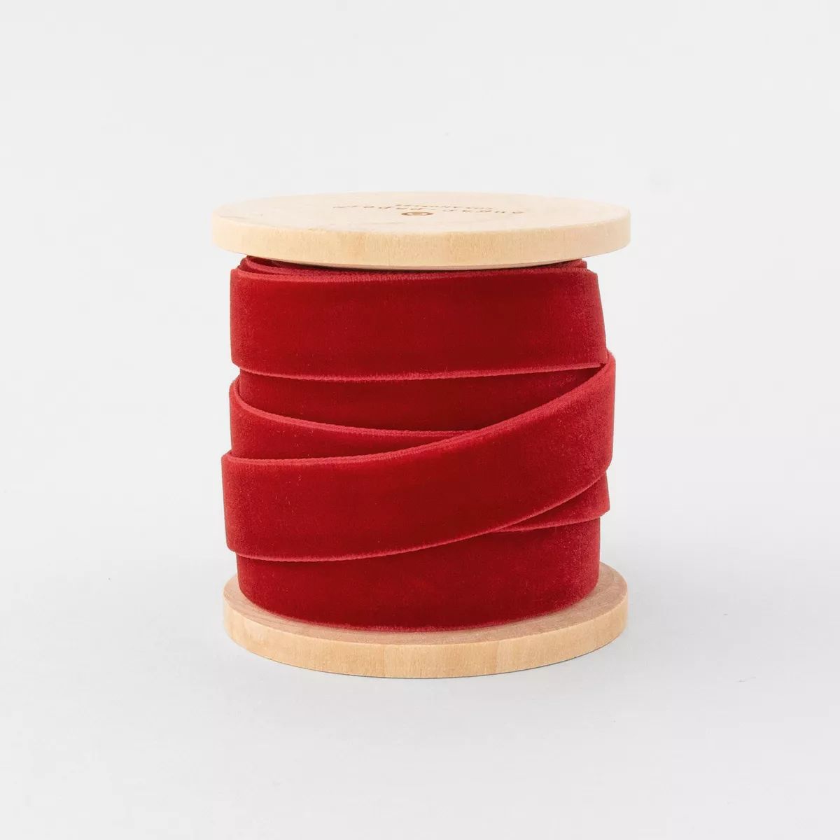 5/8" Velvet Fabric Ribbon 15' Red - Sugar Paper™ + Target | Target