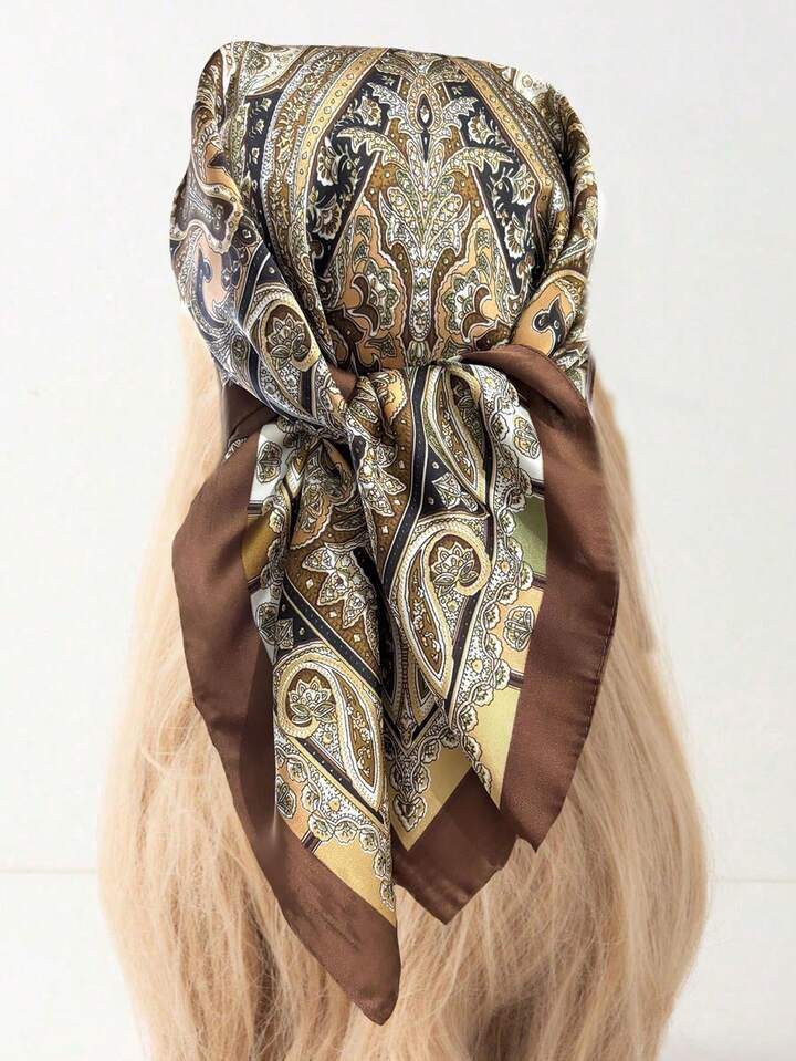 1 Stück 70*70cm Damen einfaches Tuch, vielseitig einsetzbar als Kopfband, Taillenwickel, Taschen... | SHEIN